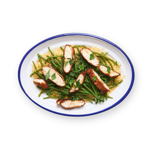 Chicken Cutlet, Couscous & Green Beans