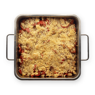 Bell Pepper & Feta Crumble