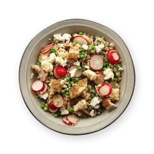 Springtime salad with chicken