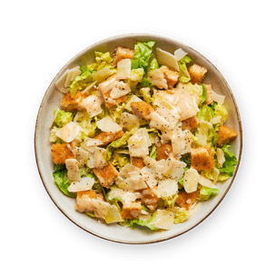 Caesar Salad with Veggie Nuggets