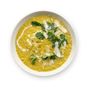 Ginger and coconut dahl