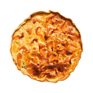 Quiche ricotta, épinards & truite fumée