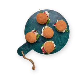 Mini burger brie & confiture de cerise