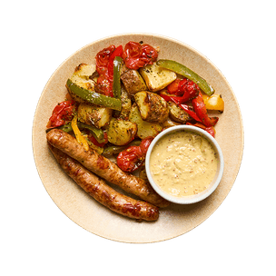 One pan chipolatas & légumes du soleil