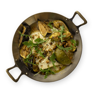 Roasted figs with feta