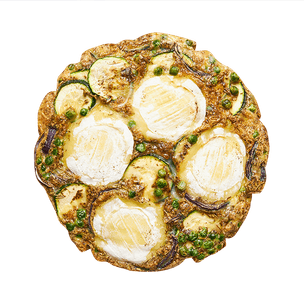 Frittata printanière au cabécou