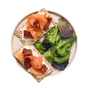 Tartines au cottage cheese & truite fumée