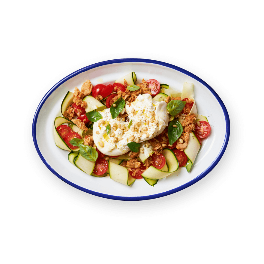 Salade courgette, thon & burrata