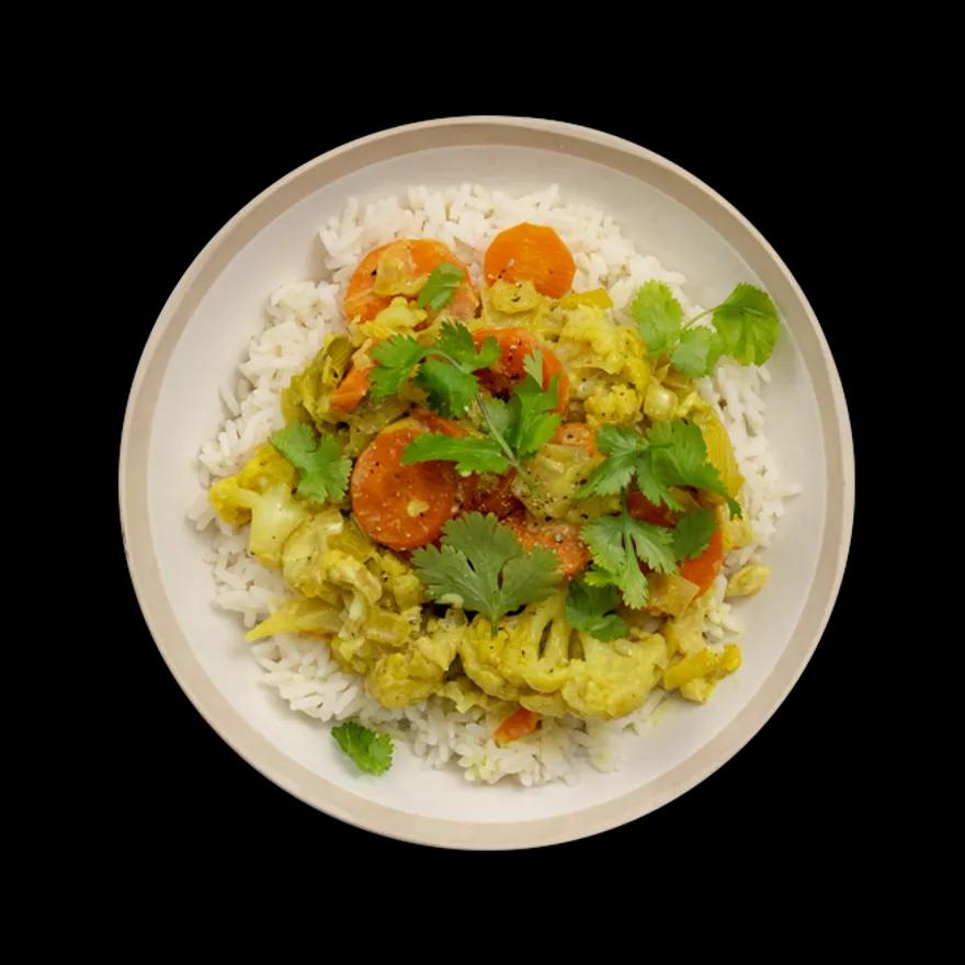 Légumes coco curry