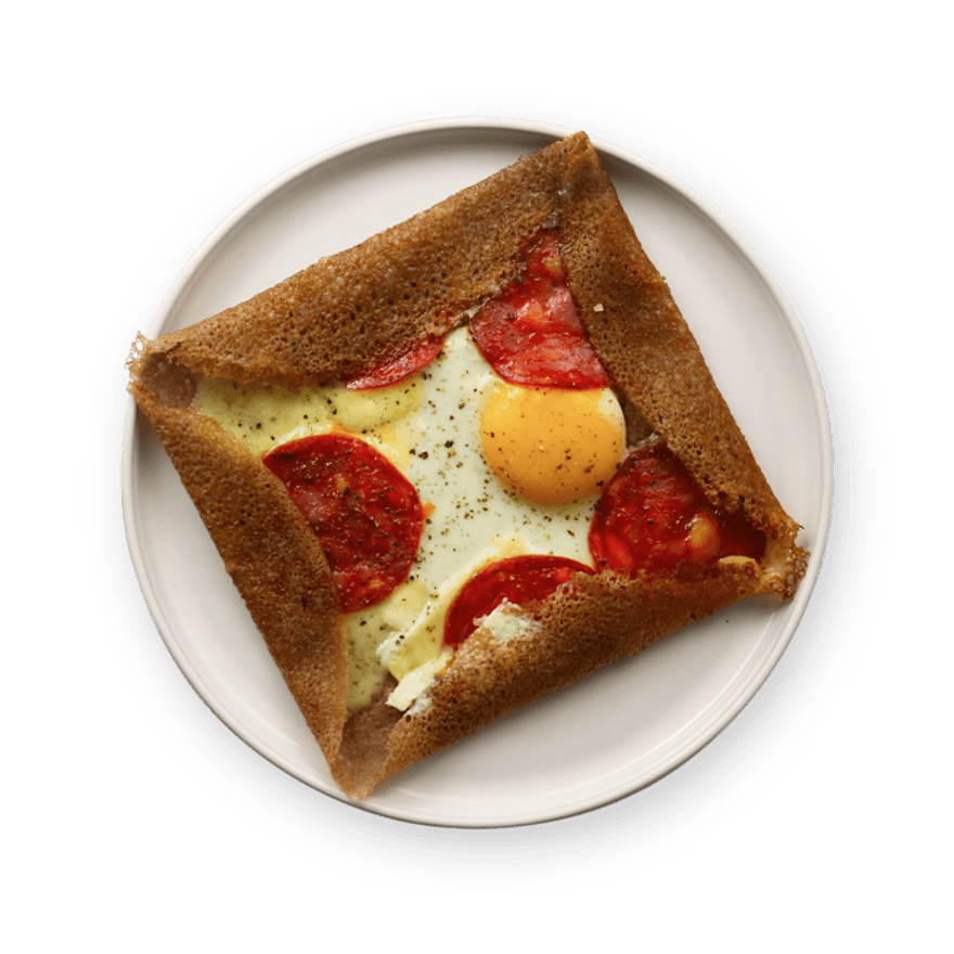 Galette œuf & chorizo Galette œuf & chorizo