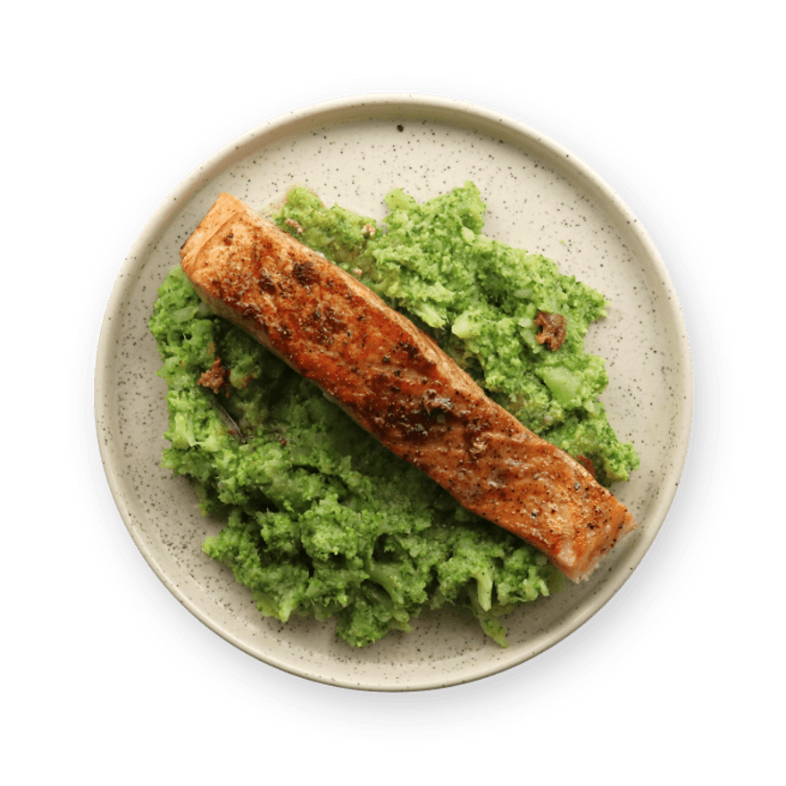 Saumon & purée de brocolis