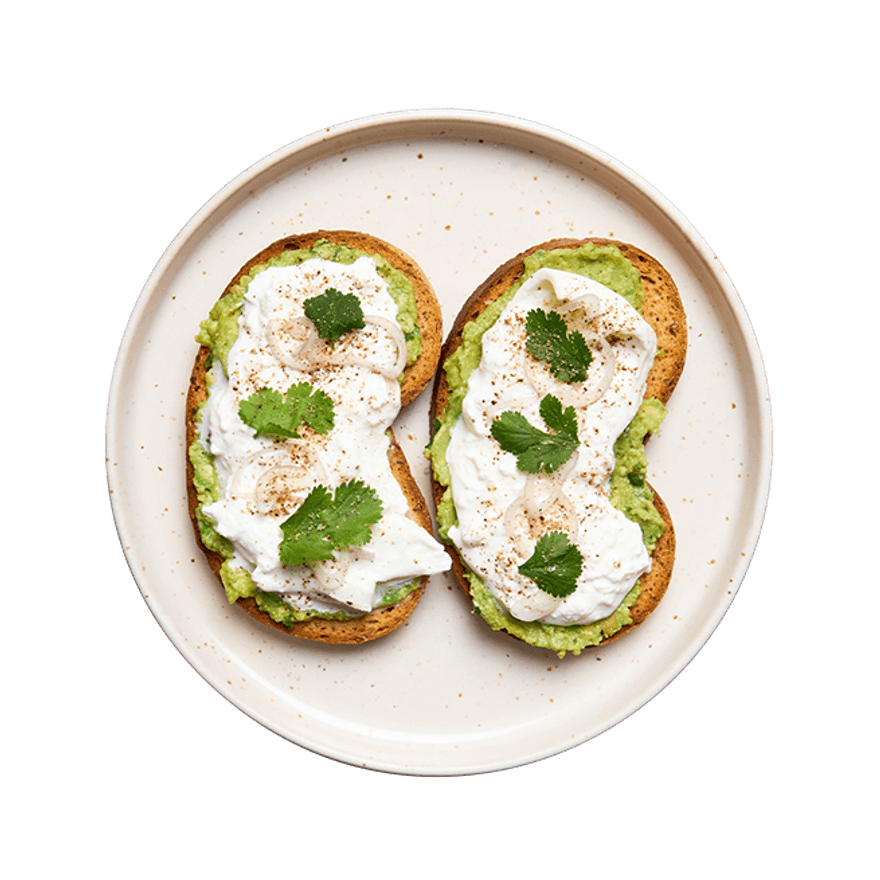 Avocado toast sans gluten & burrata Avocado toast sans gluten & burrata