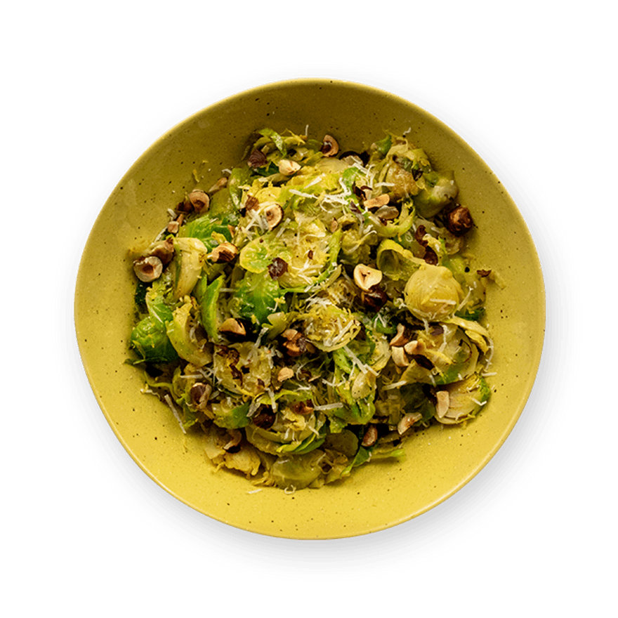 Salade de choux de Bruxelles sautés
