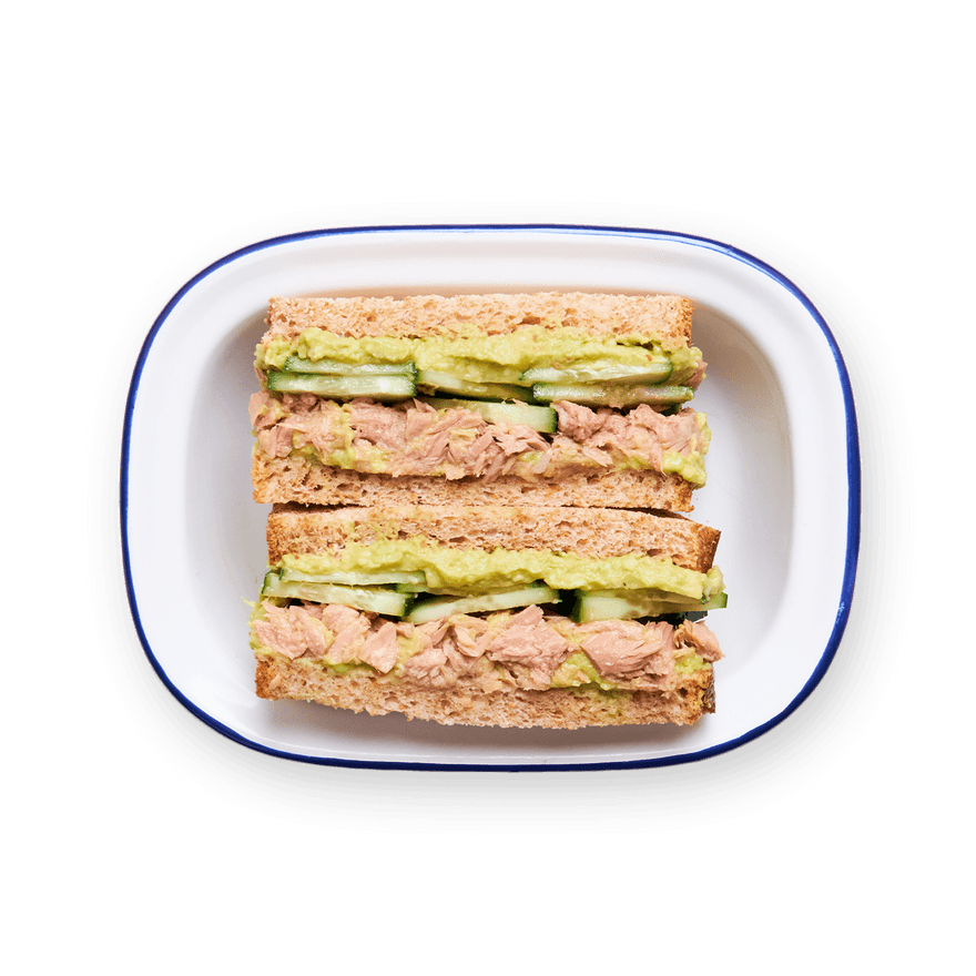 Sandwich thon, avocat & concombre