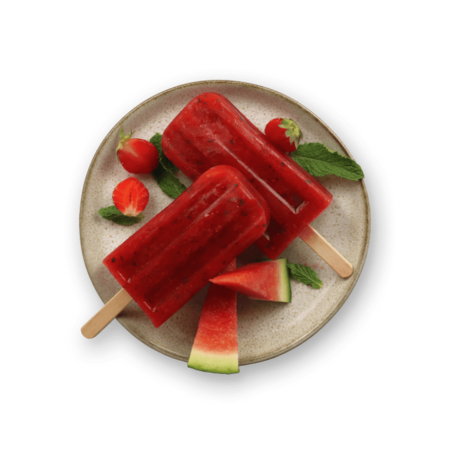 Popsicle pastèque fraise