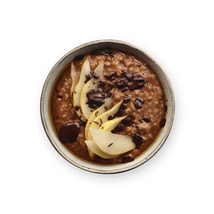 Porridge chocolat & poire