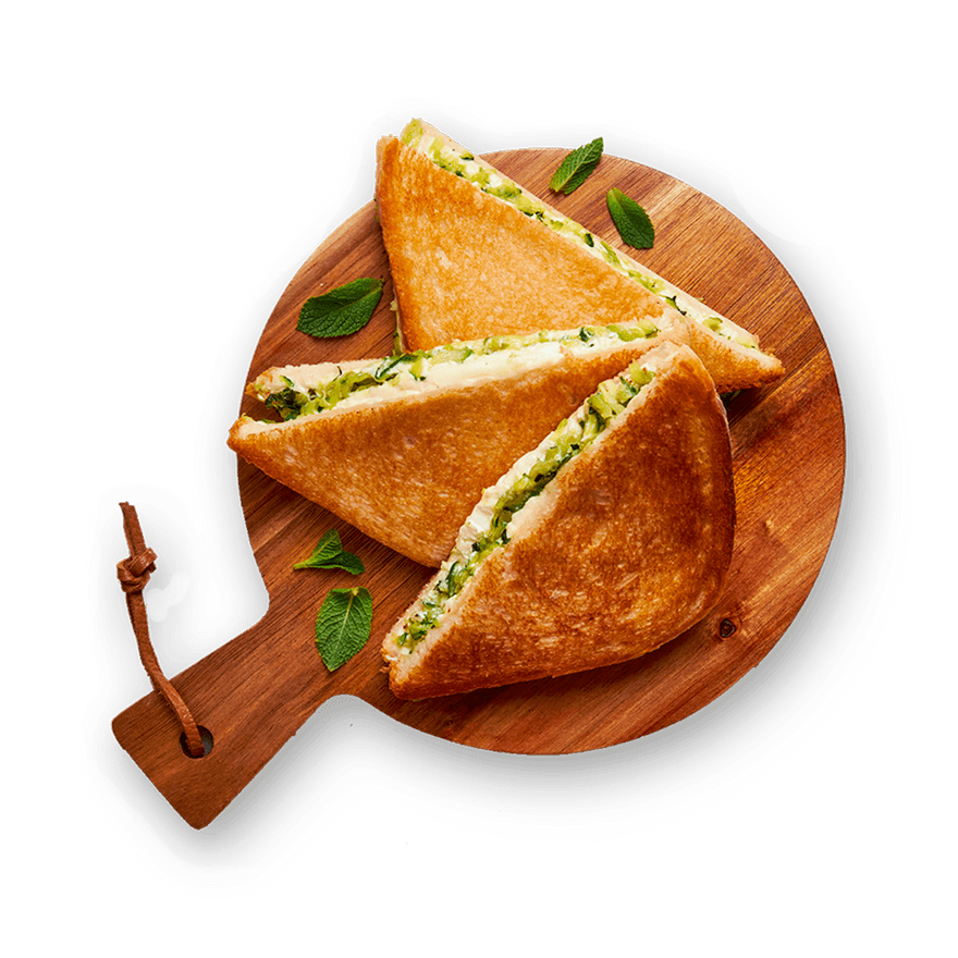 Grilled cheese courgette & vache qui rit
