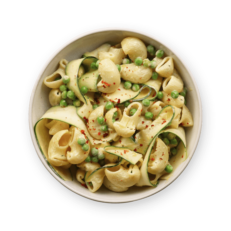 Creamy green pasta