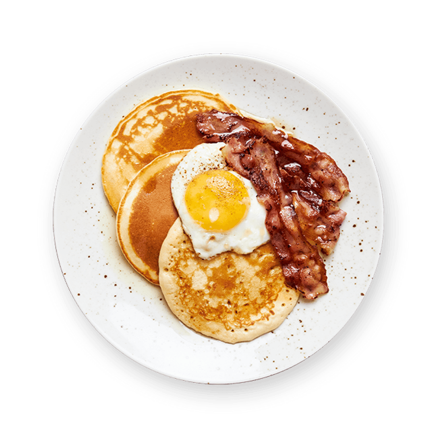 Eggs & bacon pancakes express