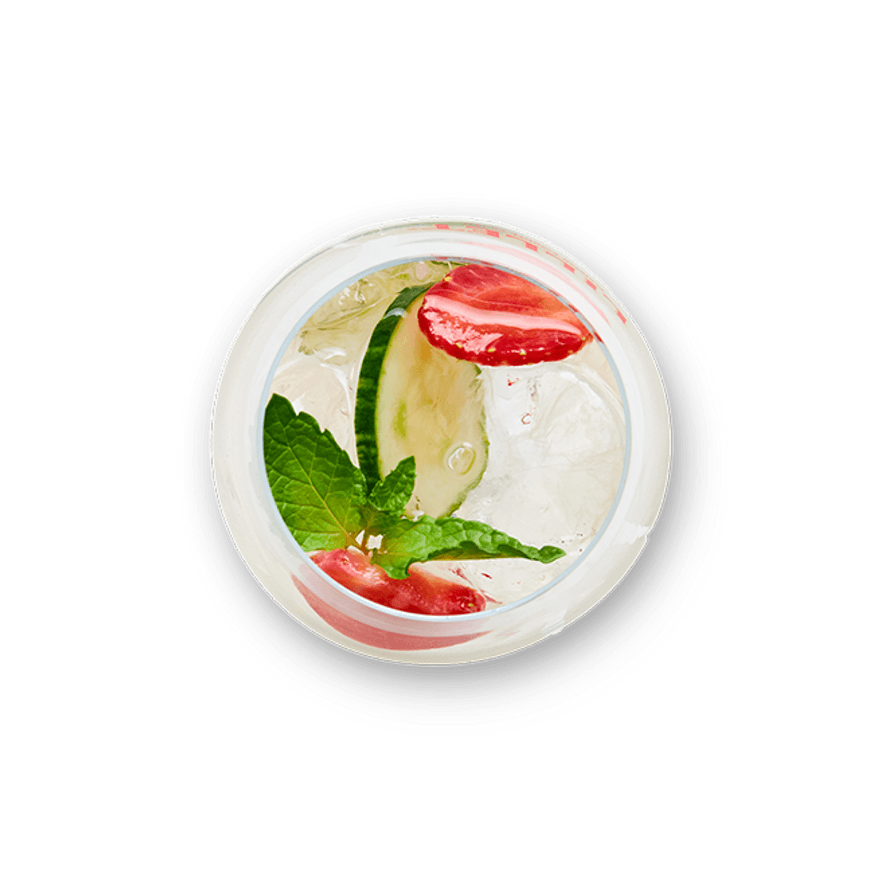Lillet tonic fraise & concombre