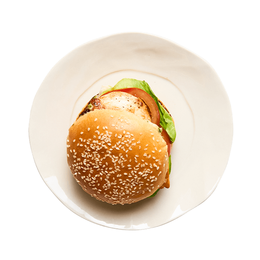 Burger poulet & mayonnaise aux herbes Burger poulet & mayonnaise aux herbes