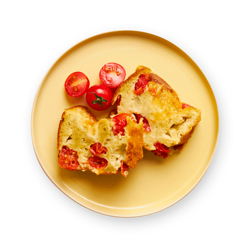 Cake tomate mozza & pesto