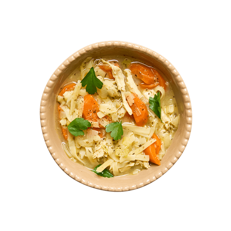 Soupe de poulet & nouilles réconfortante Soupe de poulet & nouilles réconfortante