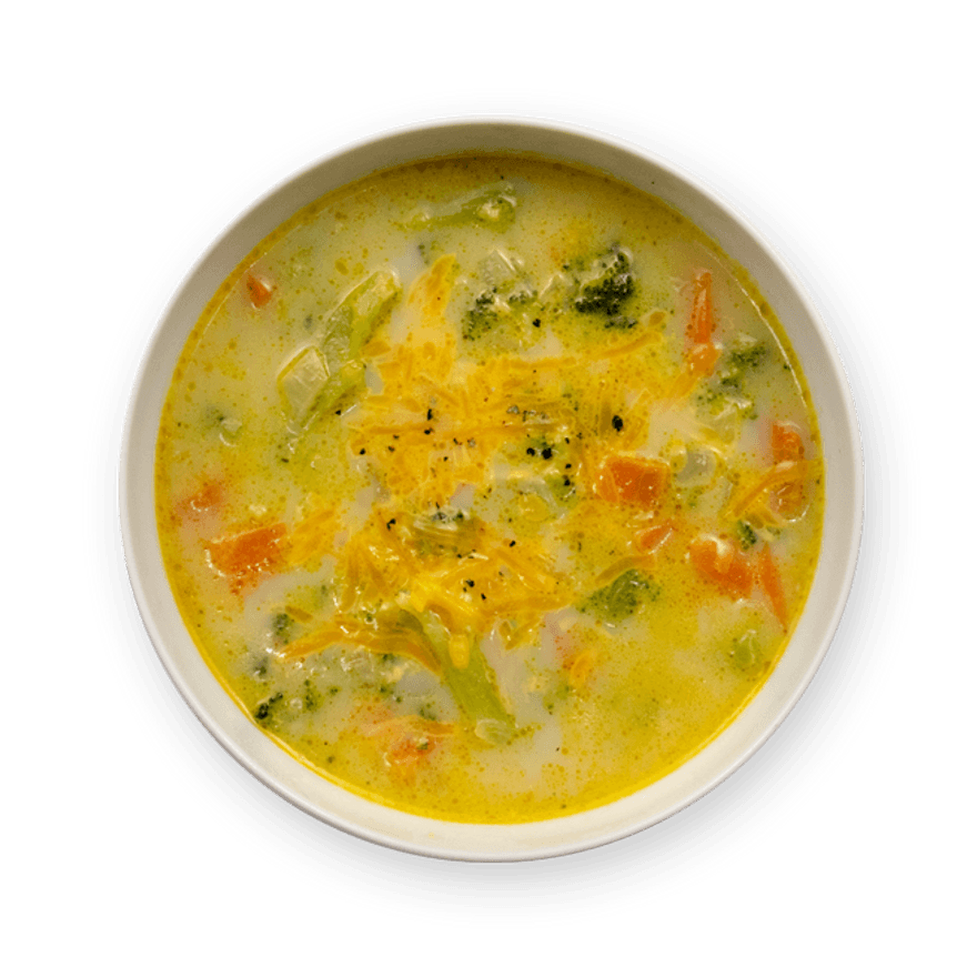 Soupe brocoli cheddar