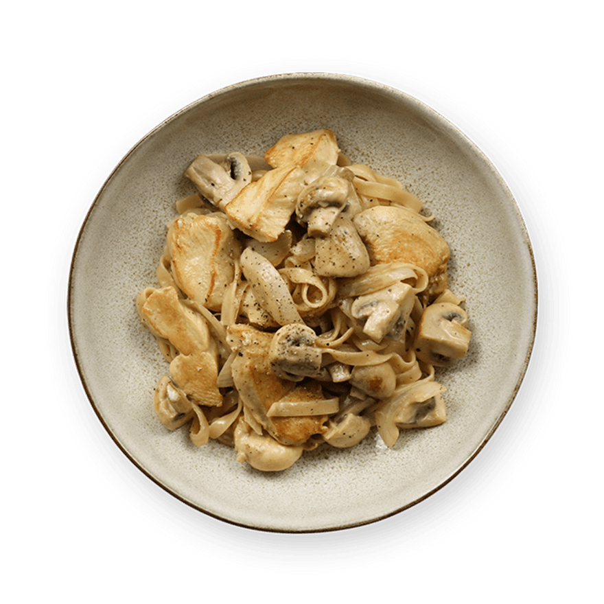 Tagliatelles poulet & champignons
