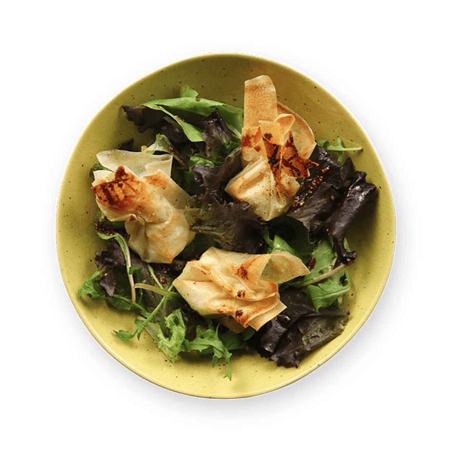 Salade aux croustillants de chèvre