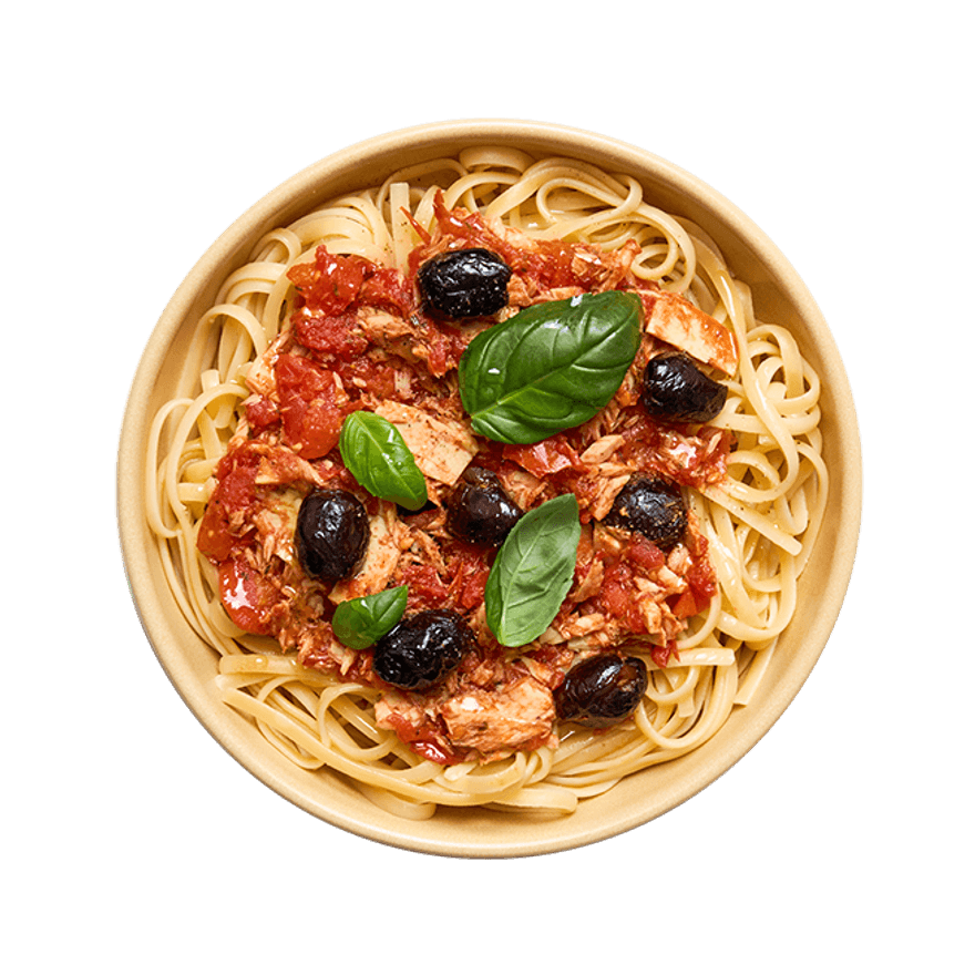 Linguine au thon & olives Linguine au thon & olives