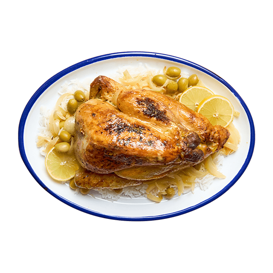 Pintade sauce moutarde & riz Pintade sauce moutarde & riz