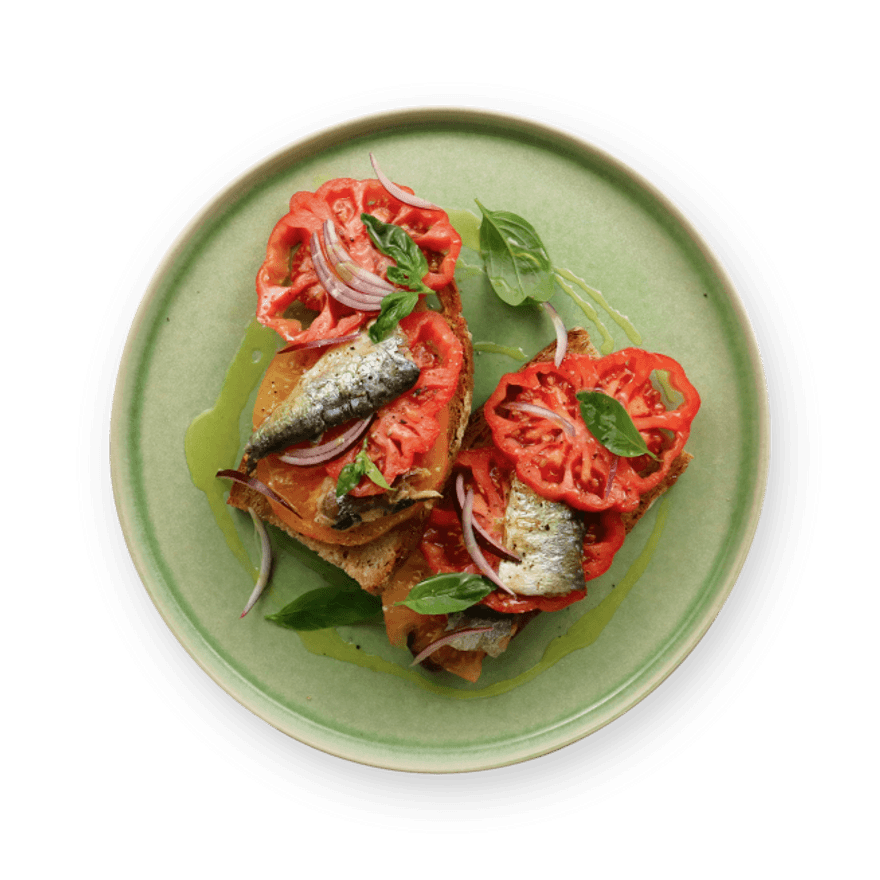 Bruschetta tomate & sardine
