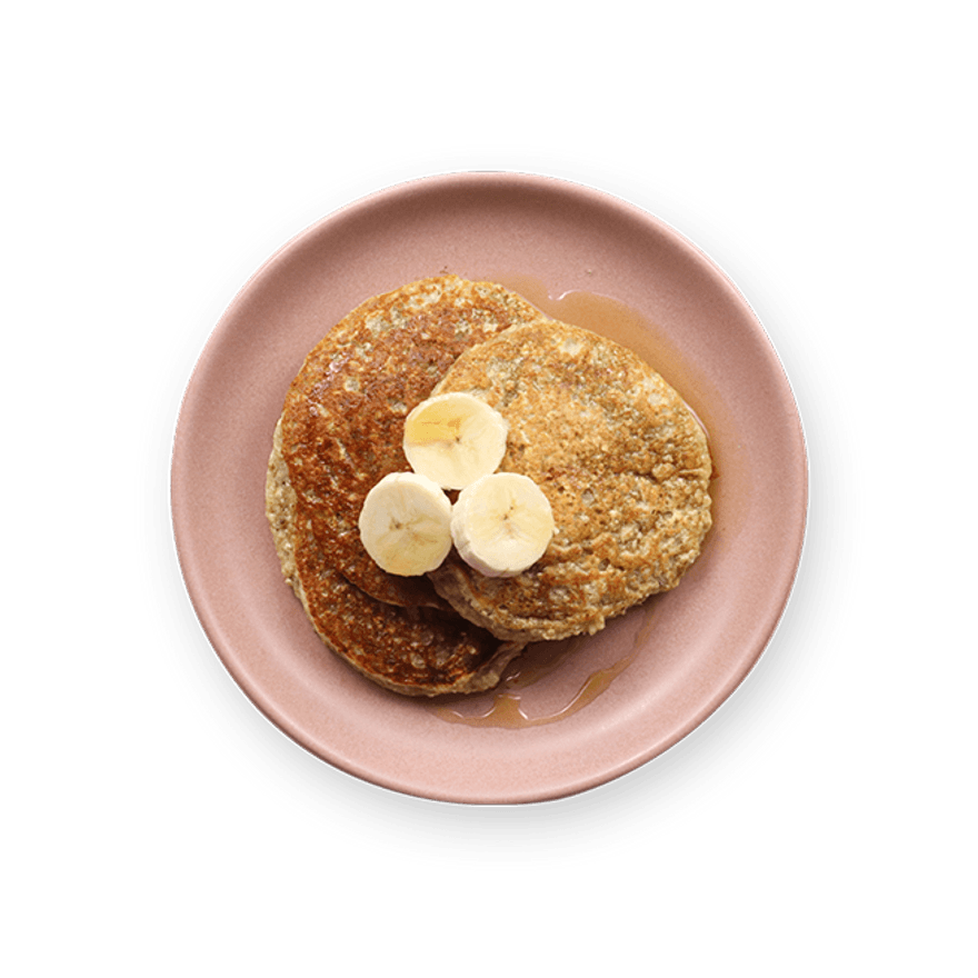 Pancakes banane & flocons d'avoine