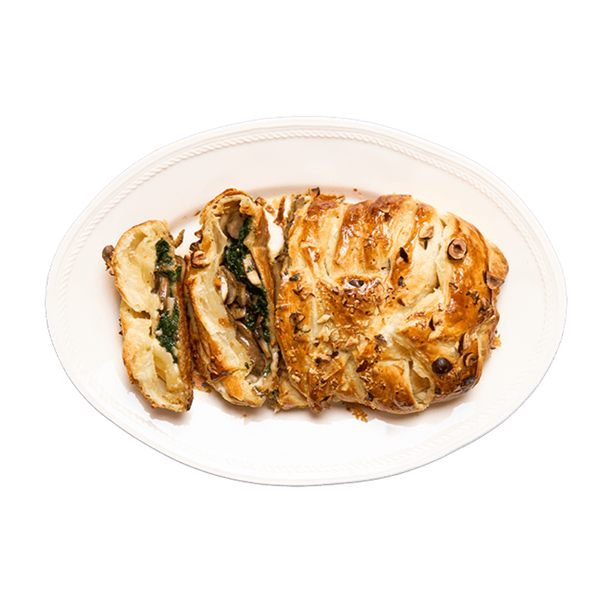 Tresse feuilletée aux épinards & reblochon Tresse feuilletée aux épinards & reblochon