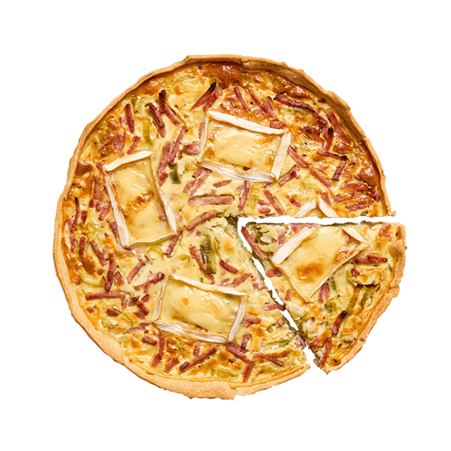 Quiche aux poireaux, jambon & Pavé d'Affinois Quiche aux poireaux, jambon & Pavé d'Affinois