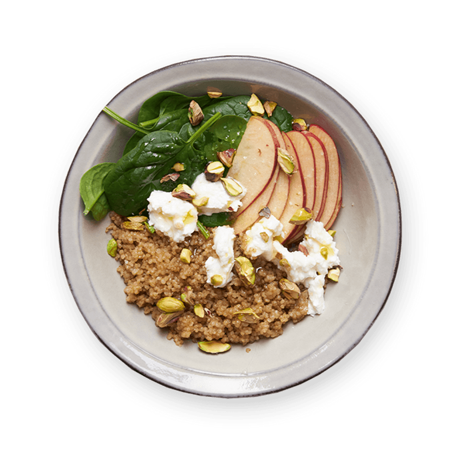Salade quinoa, Ã©pinards & pomme