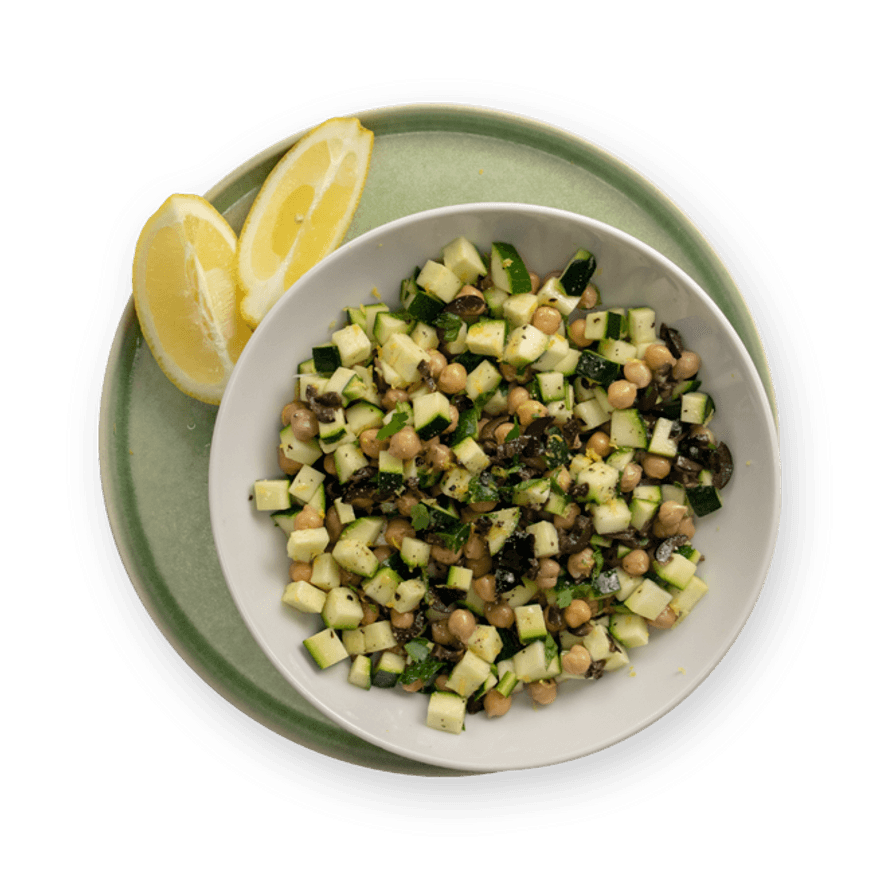 Salade courgette & pois chiches