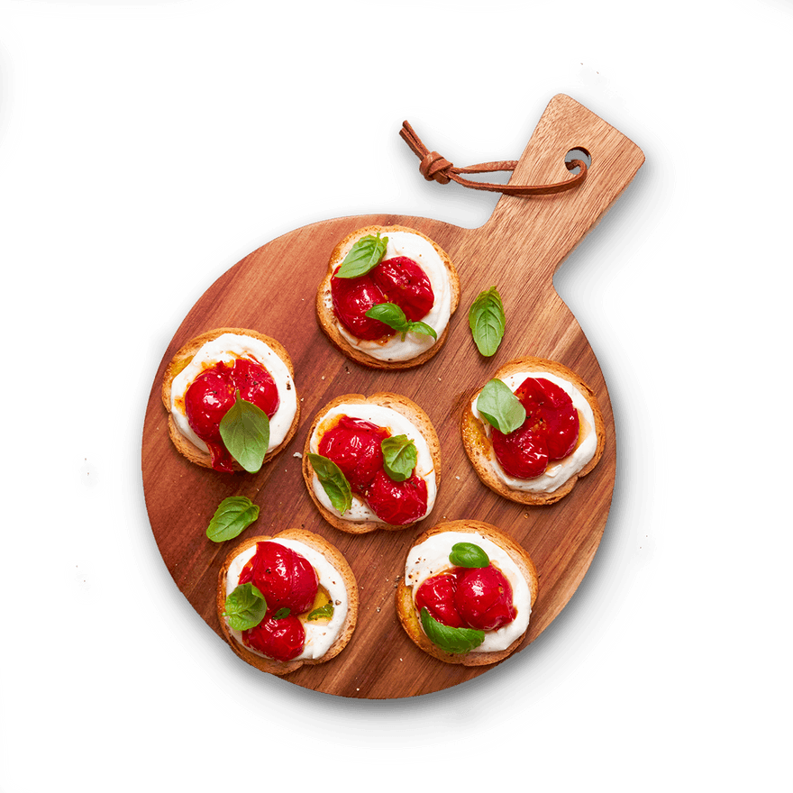 Toast ricotta & tomates rôties