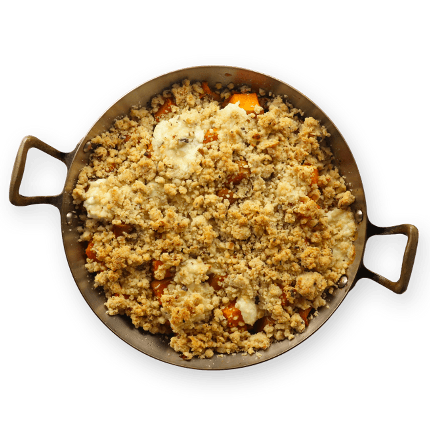Crumble courge & noisette