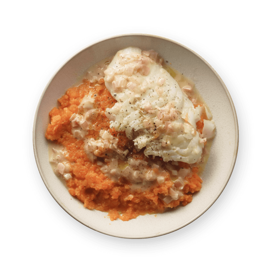 Cabillaud & carottes au beurre blanc