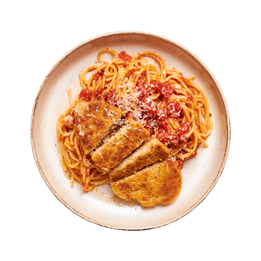 Milanaise veggie & spaghetti