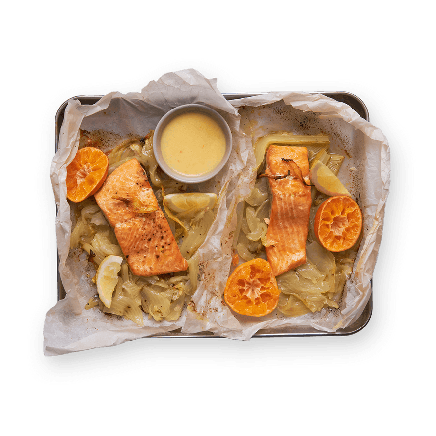 Papillote saumon, fenouil & beurre d’agrumes