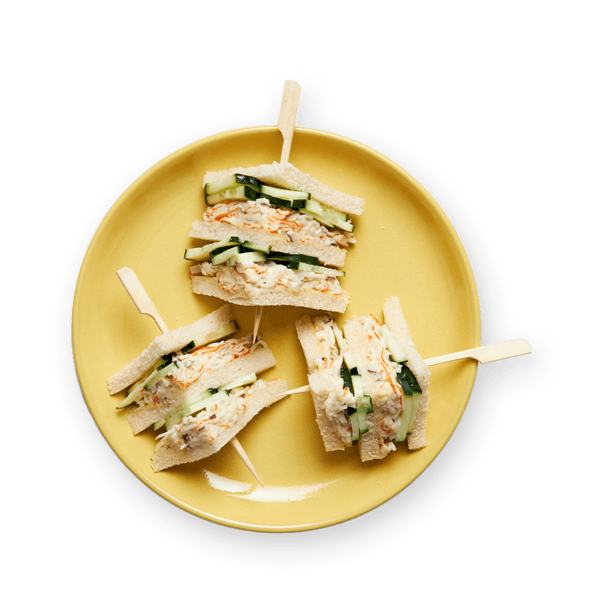 Club sandwich au surimi & concombre