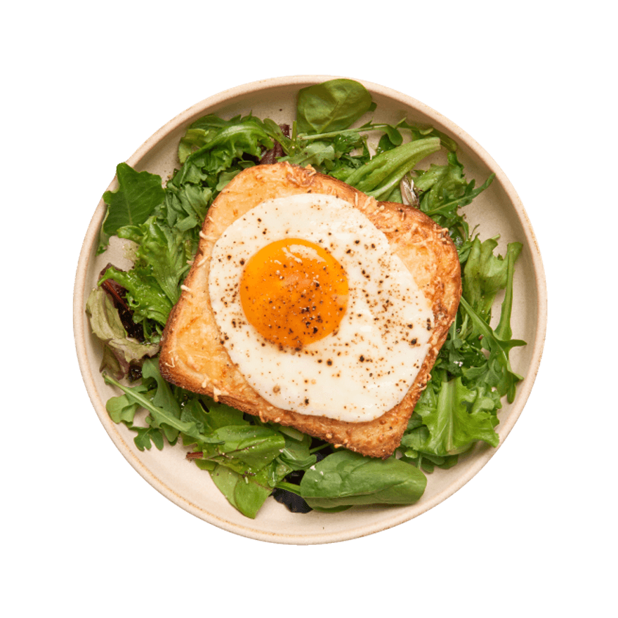Croque-madame maison & salade Croque-madame maison & salade