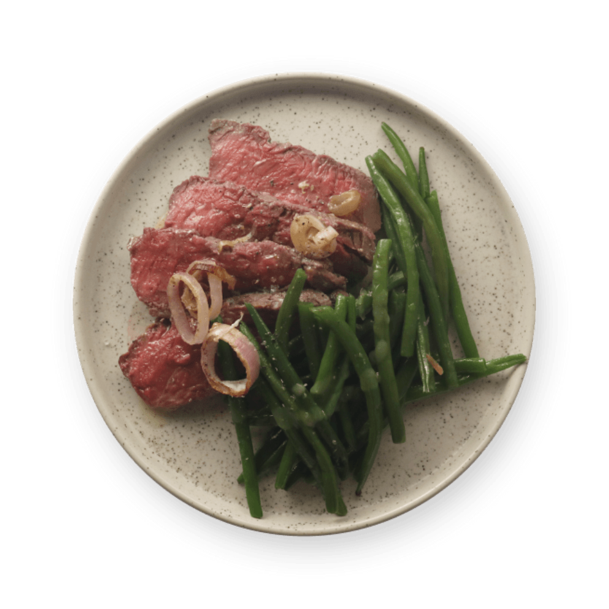 Rôti de bœuf & haricots verts