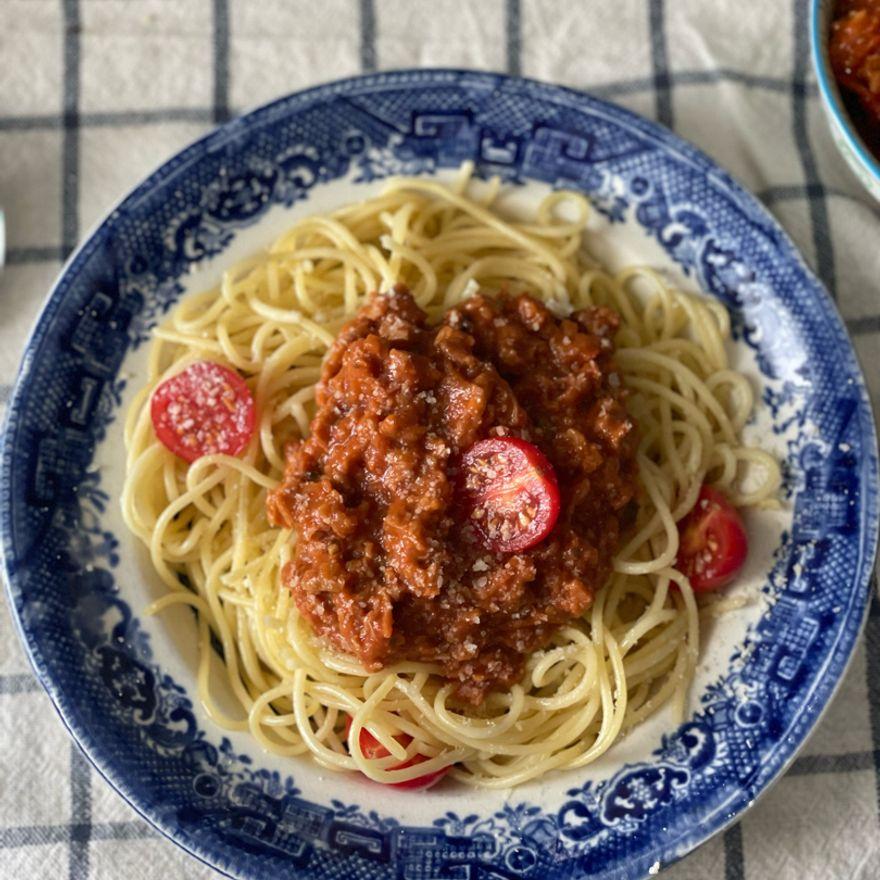 Spaghettis vegan à la ratatouille