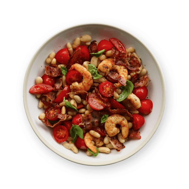 spicy-shrimp-et-bacon-salad