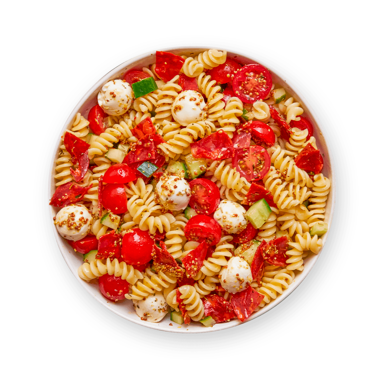 salade-pates-tomates-mozzarella-et-chorizo