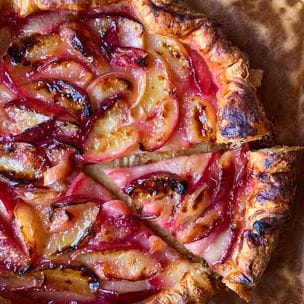 Tarte rustique aux pêches